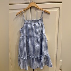 Blu Pepper Gingham Mini Dress
